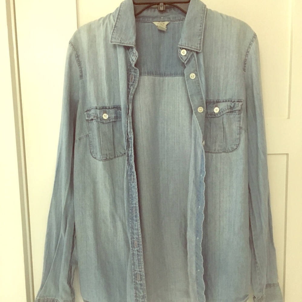 J Crew Denim Button Down Size 4